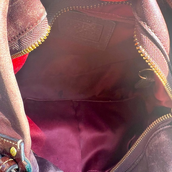 Coach Carly Hobo Brown Nappa Leather Large Shoulder Bag Purse 10615 - Picture 7 of 7